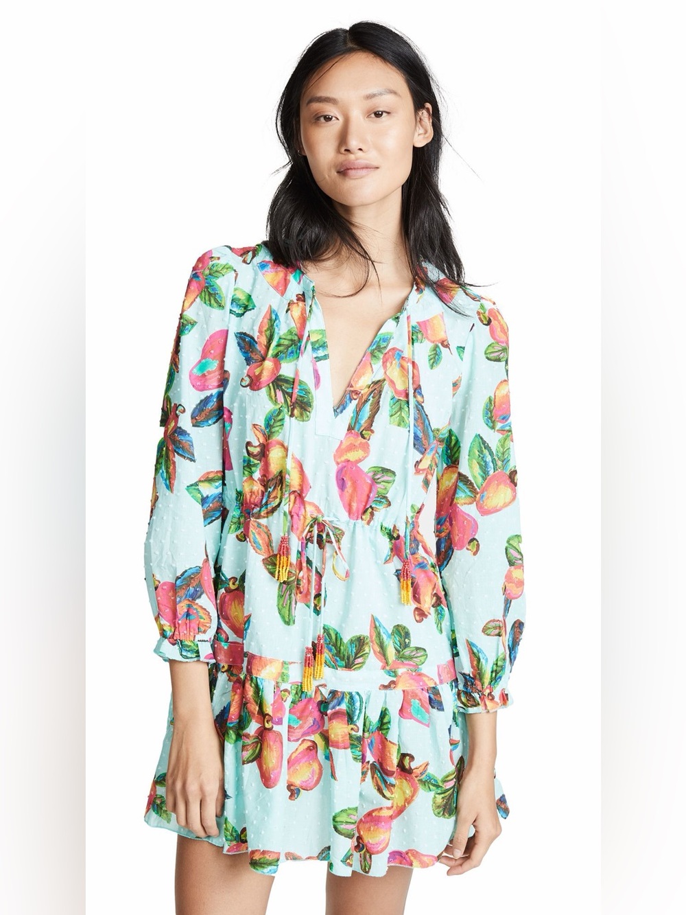FARM Rio Aqua Fruit Mini Dress